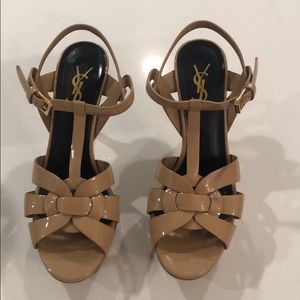 YSL Saint Laurent Tribute Platform Heels Size 7